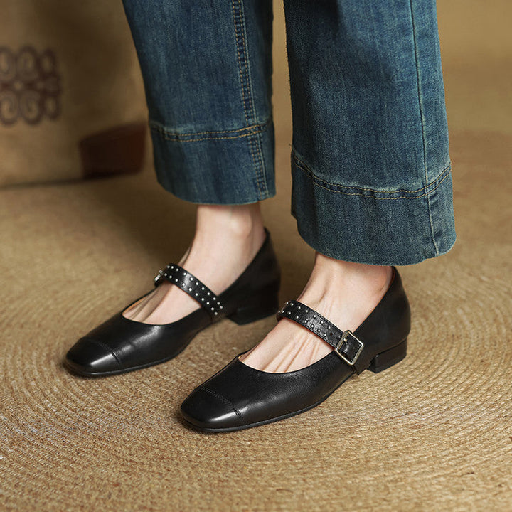 Elry Genuine Leather Mary Jane's