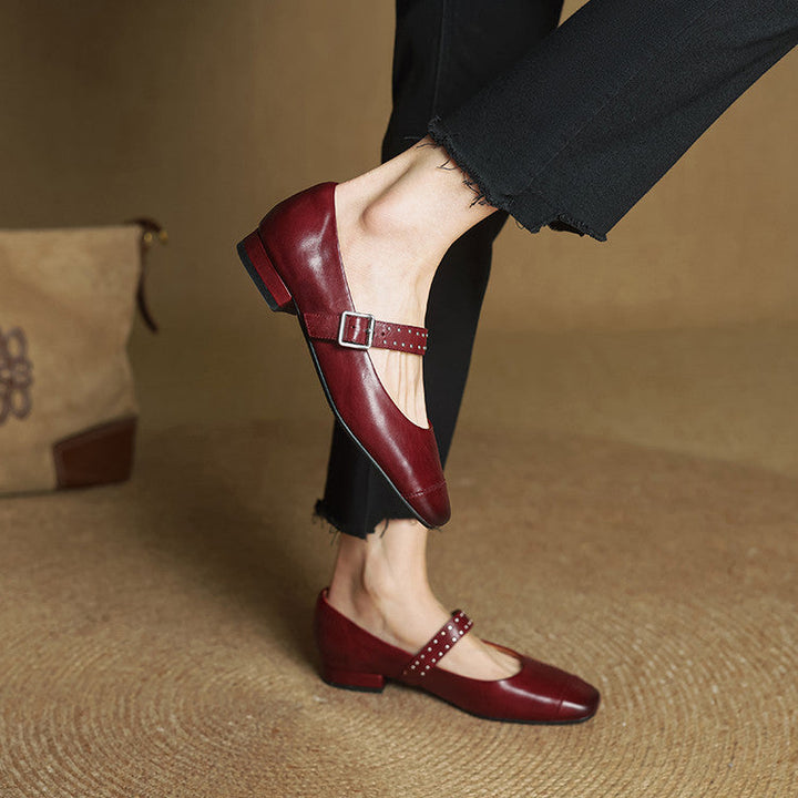 Elry Genuine Leather Mary Jane's