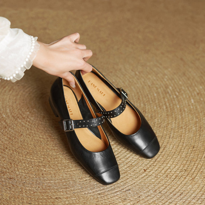 Elry Genuine Leather Mary Jane's