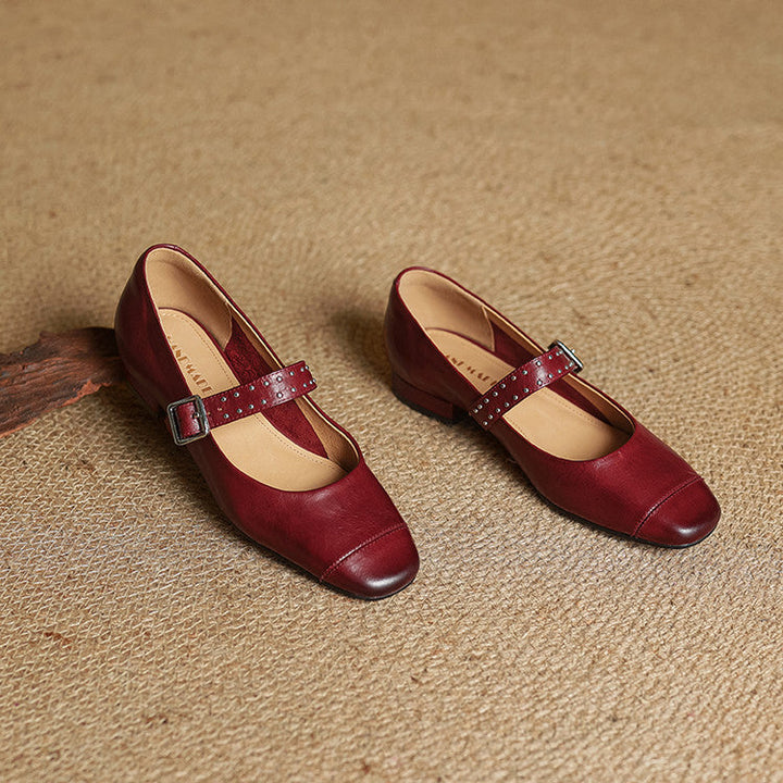 Elry Genuine Leather Mary Jane's