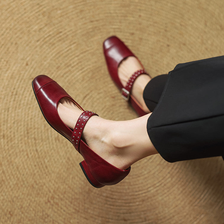 Elry Genuine Leather Mary Jane's