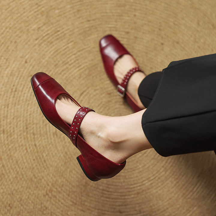 Elry Genuine Leather Mary Jane's