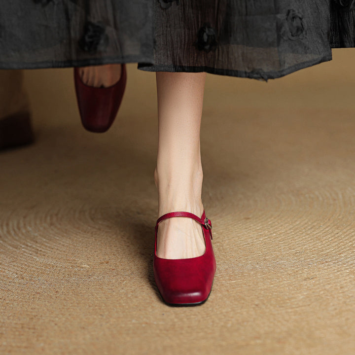 Esmer Authentic Leather Slip-On Mules