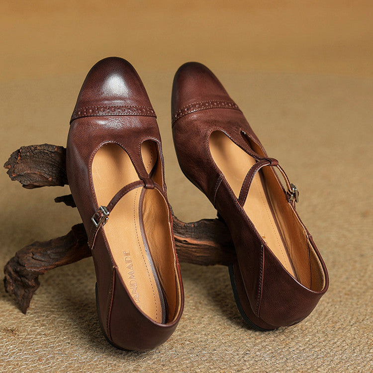 Graneth Authentic Leather Ballet Flats