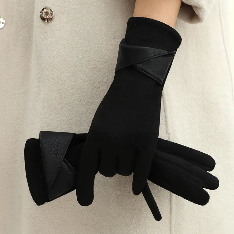 Elegant Suede Gloves by Madam