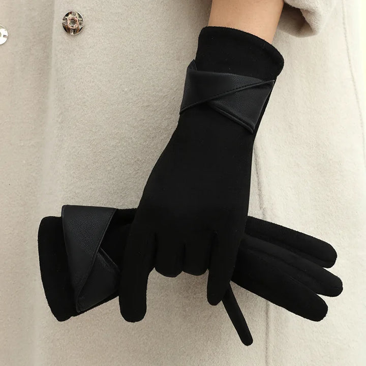 Elegant Suede Gloves by Madam