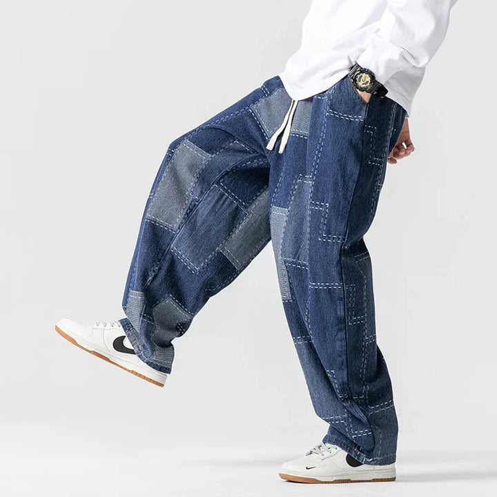 CHECKMATE DENIM PANTS