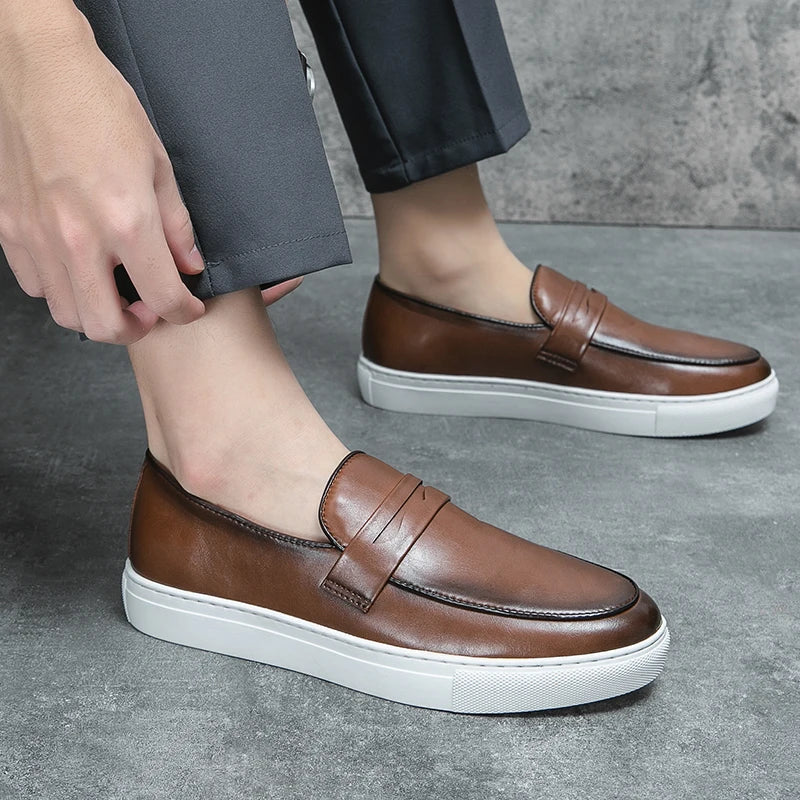 Reyes Authentic Leather Loafers
