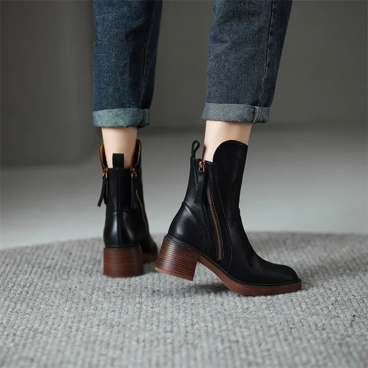 Élodie Leather Boot