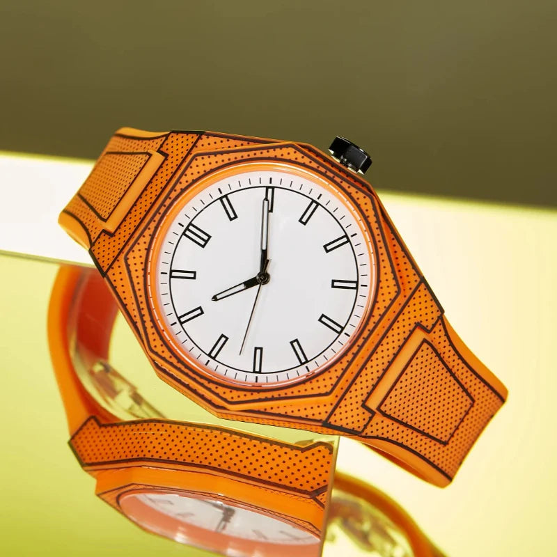 Three-Dimensional Outline Timepiece