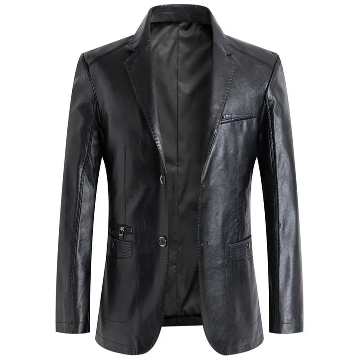 Luxurious Leather Blazer by RICHY