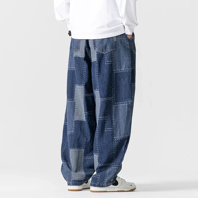 CHECKMATE DENIM PANTS