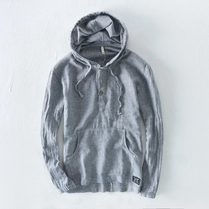 Casa Linen Pullover Hoodie