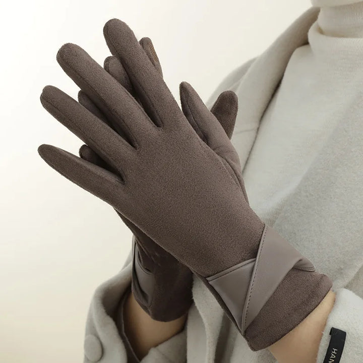 Elegant Suede Gloves by Madam