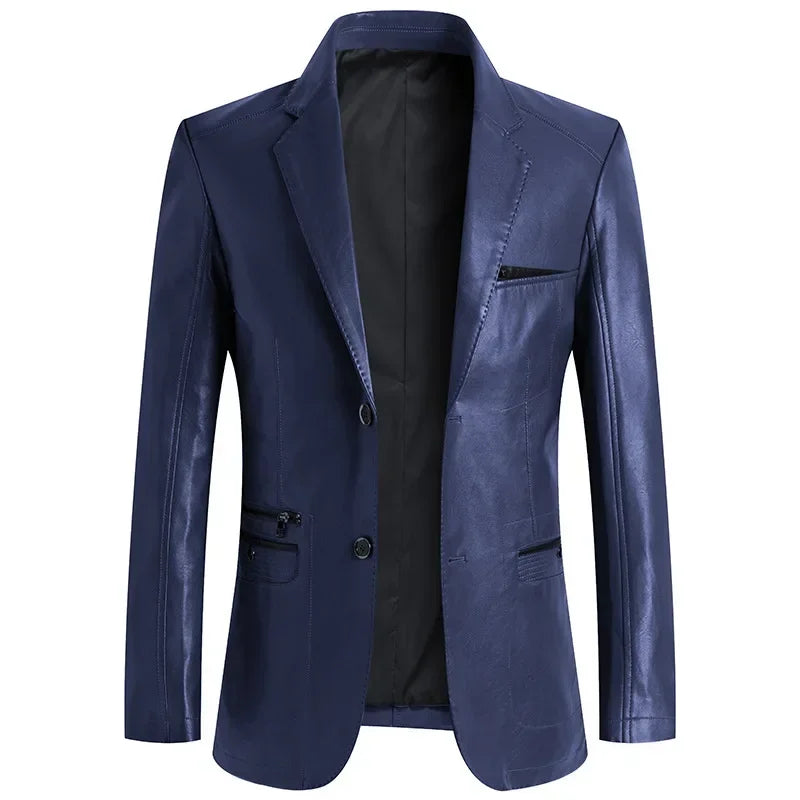 Luxurious Leather Blazer by RICHY