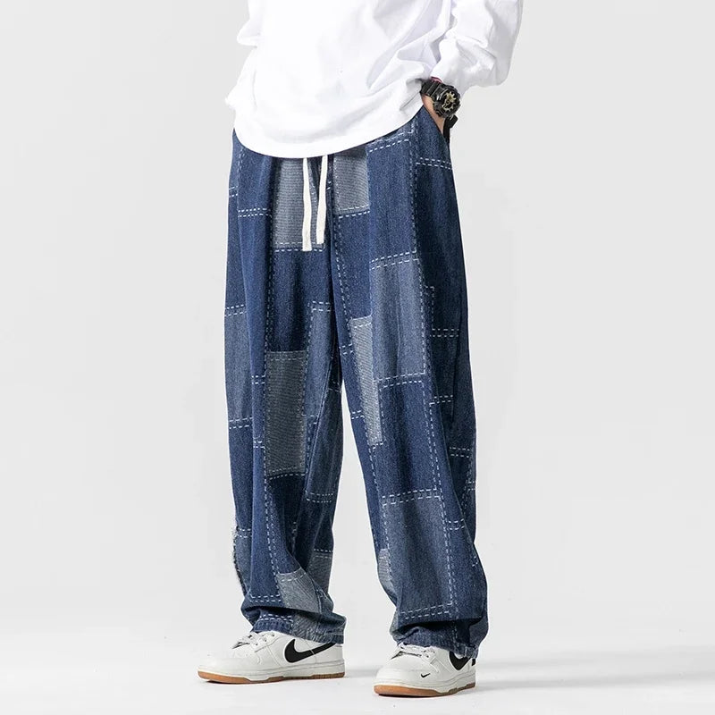 CHECKMATE DENIM PANTS