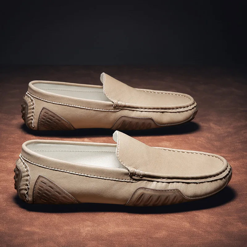 Authentic Salvatore Leather Loafers