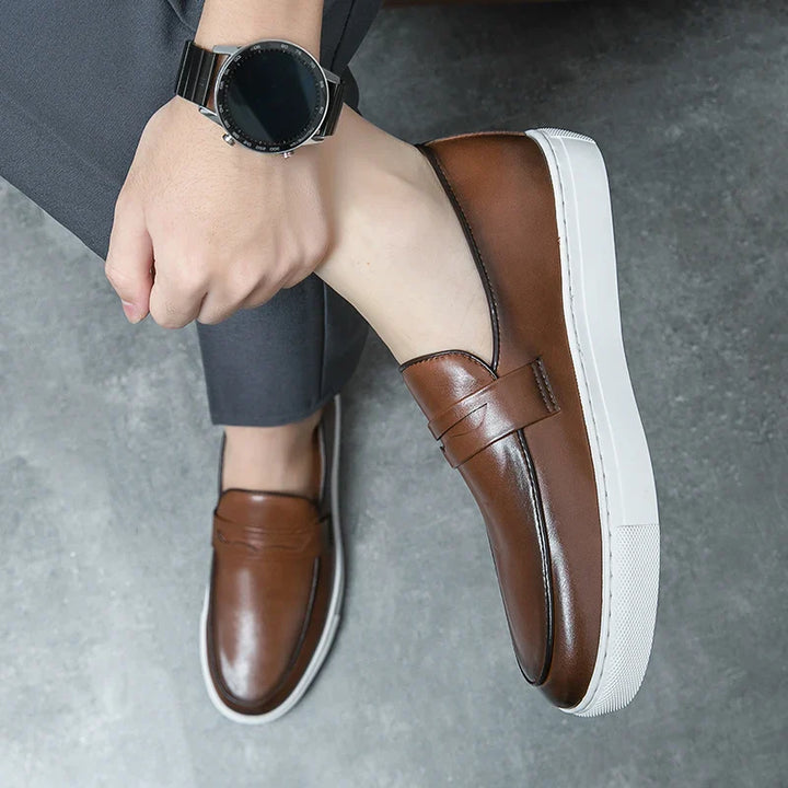 Reyes Authentic Leather Loafers