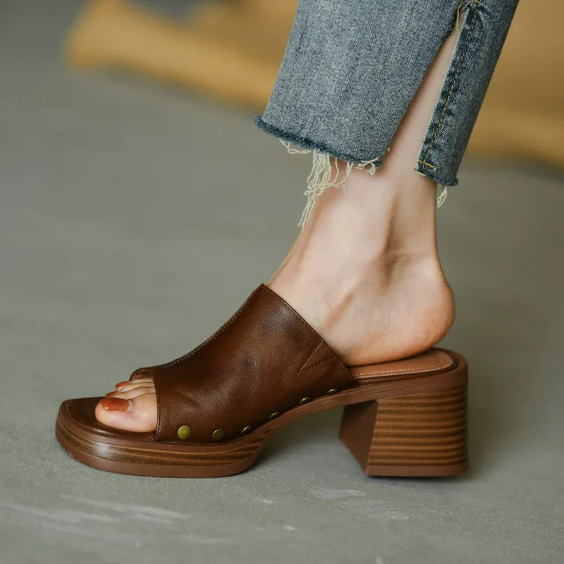 Venita Genuine Leather Sandals