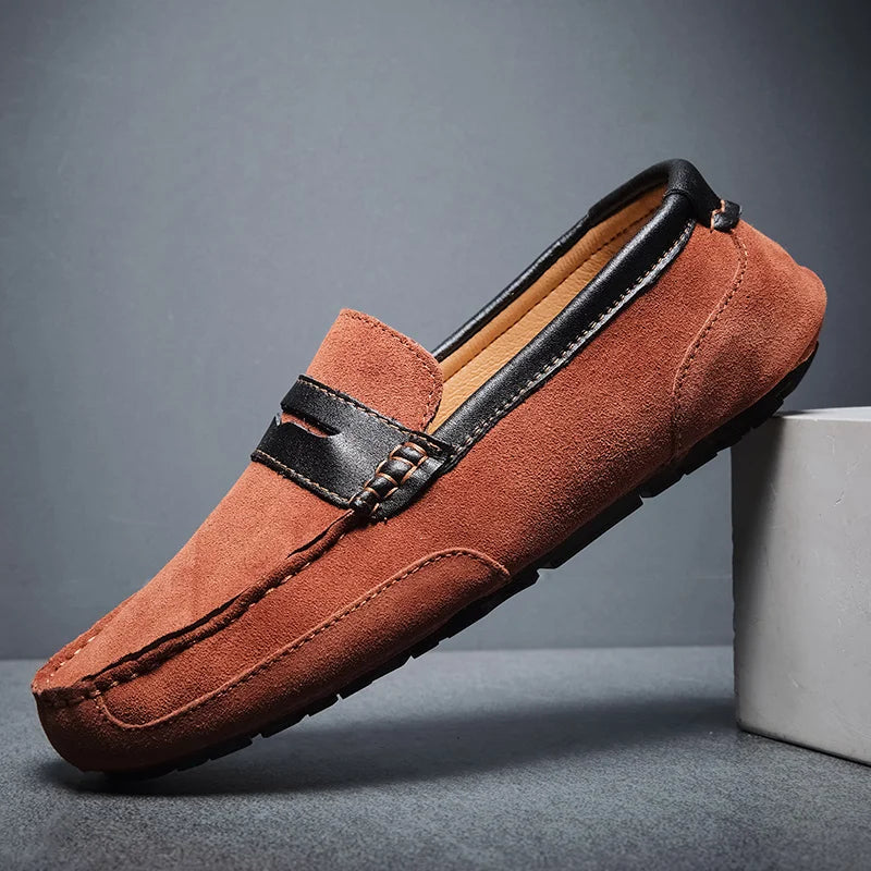 Suede Leather Loafers by Verdi
