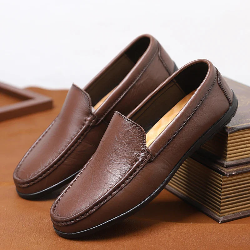 Genuine Leather Loafers for Men