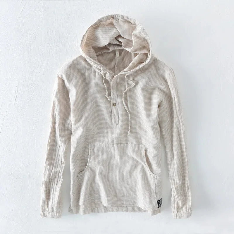 Casa Linen Pullover Hoodie