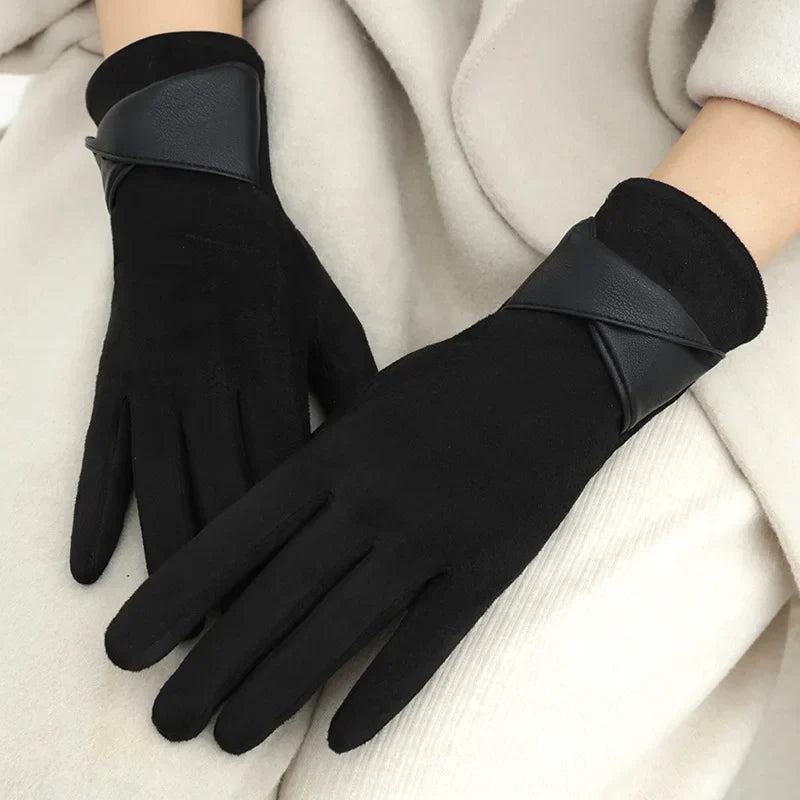 Elegant Suede Gloves by Madam