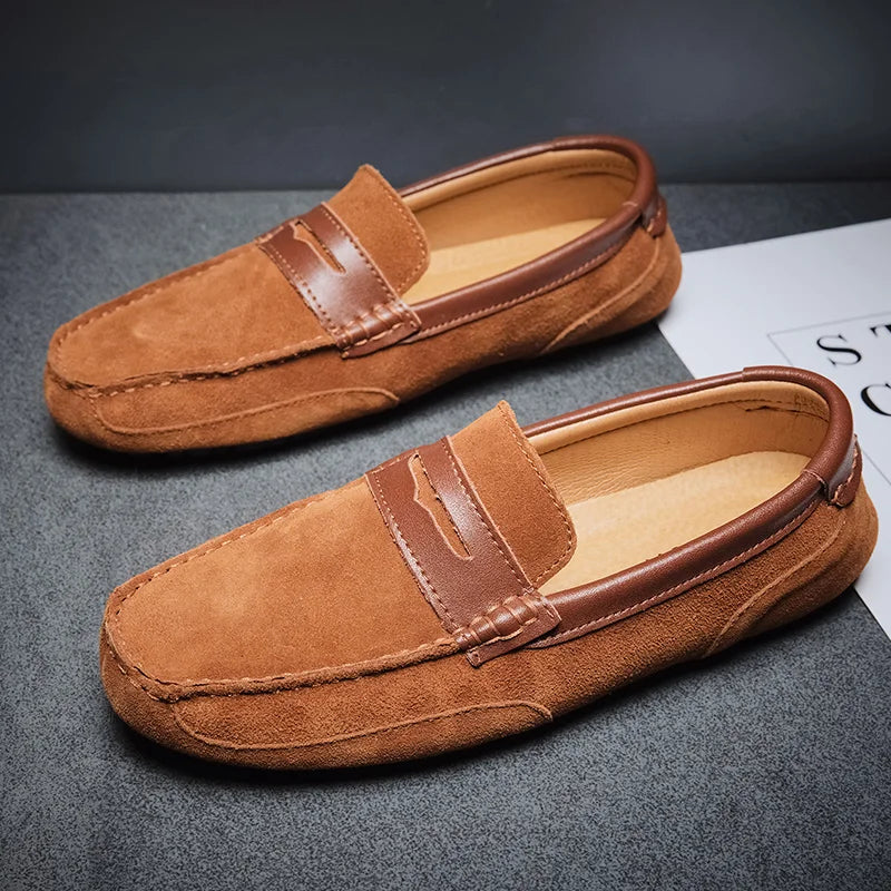 Suede Leather Loafers by Verdi