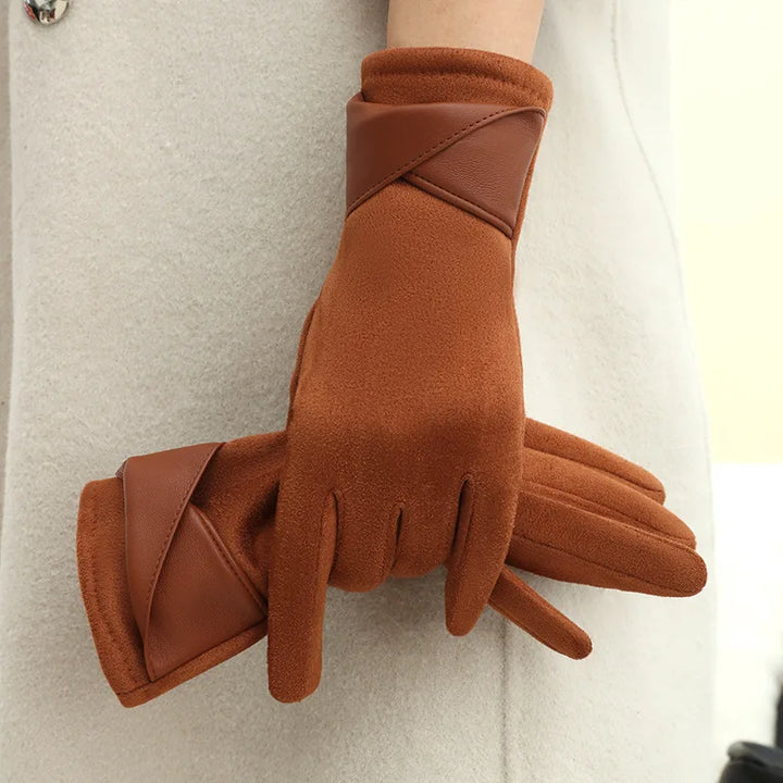 Elegant Suede Gloves by Madam