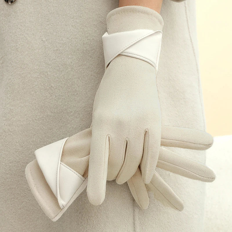 Elegant Suede Gloves by Madam