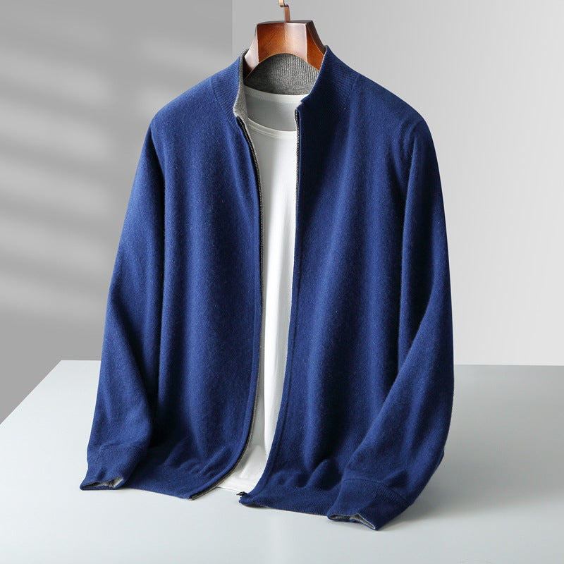 NOAM CASHMERE ZIP-UP CARDIGAN