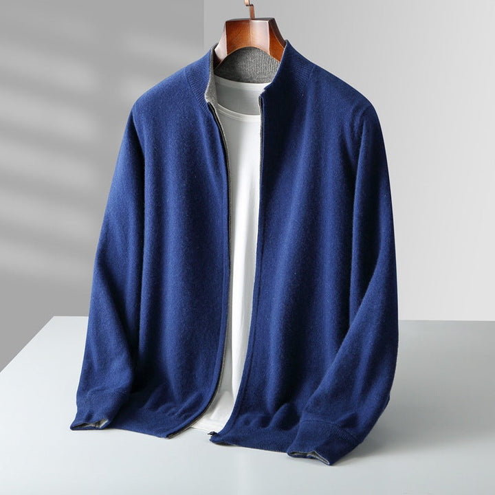 NOAM CASHMERE ZIP-UP CARDIGAN