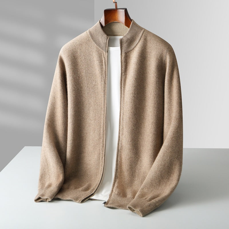NOAM CASHMERE ZIP-UP CARDIGAN
