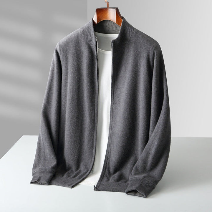 NOAM CASHMERE ZIP-UP CARDIGAN