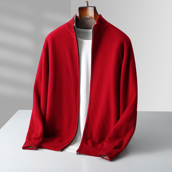 NOAM CASHMERE ZIP-UP CARDIGAN