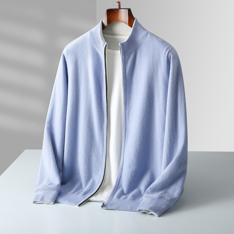 NOAM CASHMERE ZIP-UP CARDIGAN