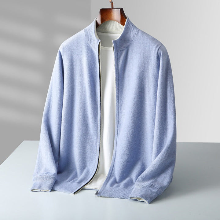 NOAM CASHMERE ZIP-UP CARDIGAN