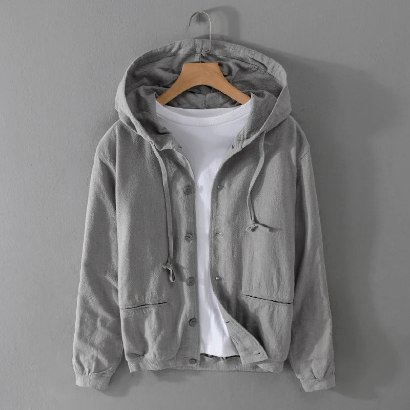 NOAM LINEN HOODIE SWEATER