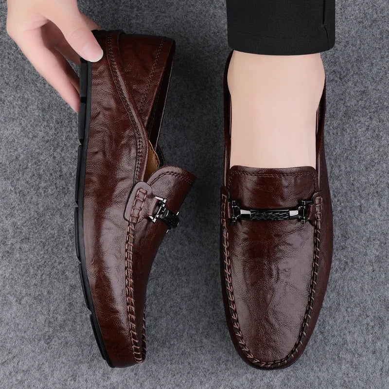 Kizar Genuine Leather Loafers