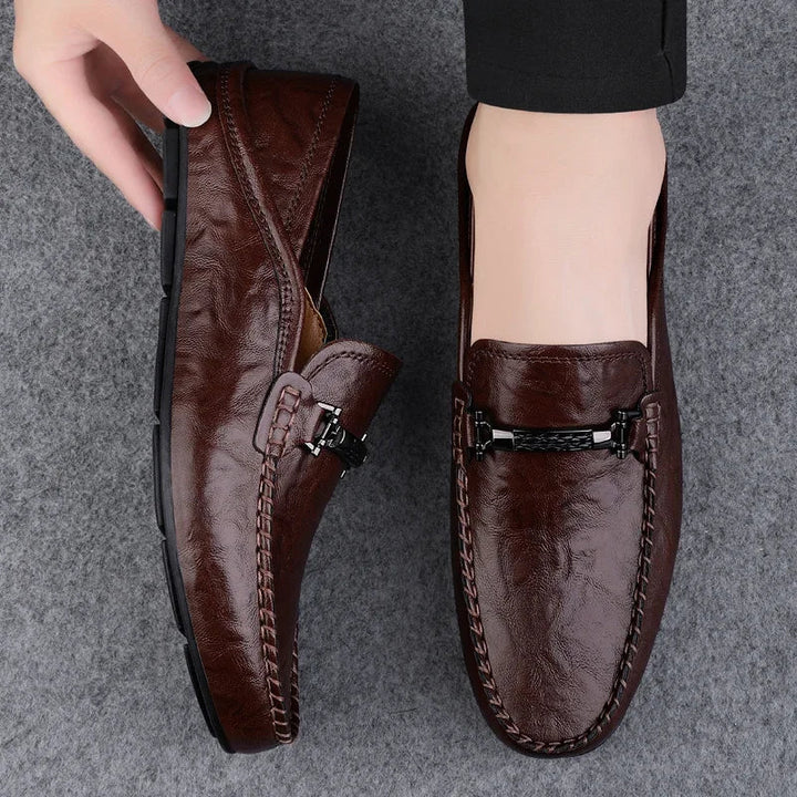 Kizar Genuine Leather Loafers