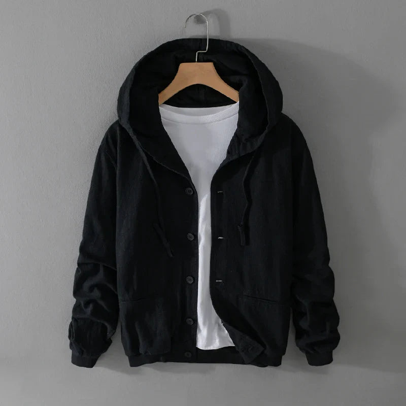 NOAM LINEN HOODIE SWEATER