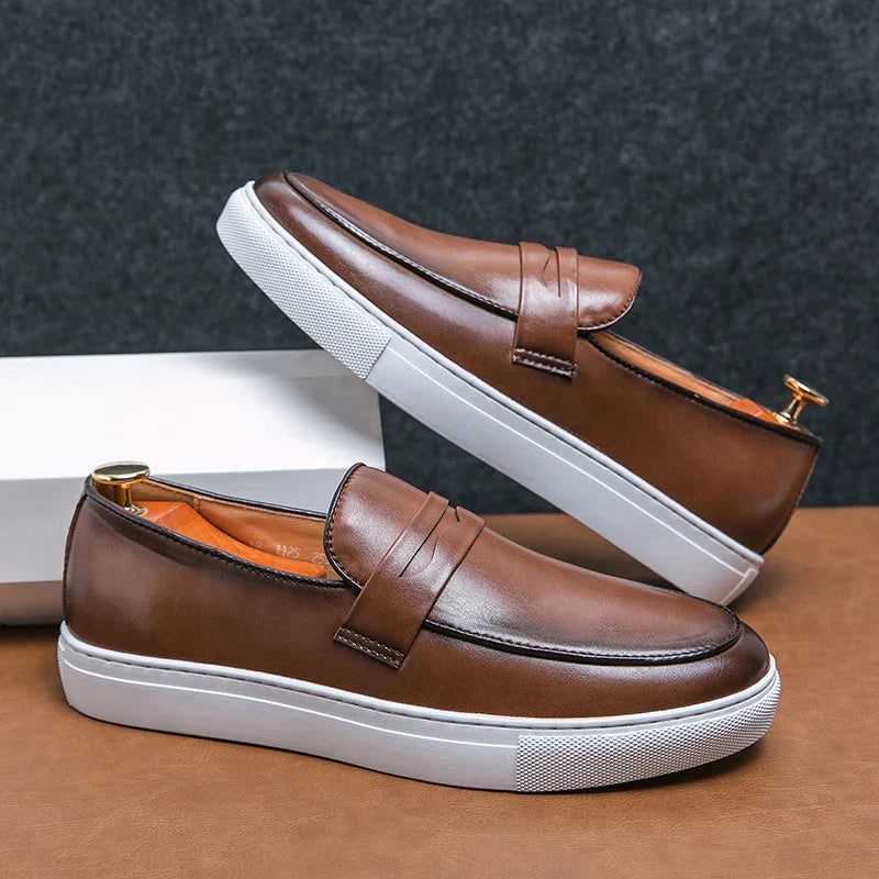 Reyes Authentic Leather Loafers