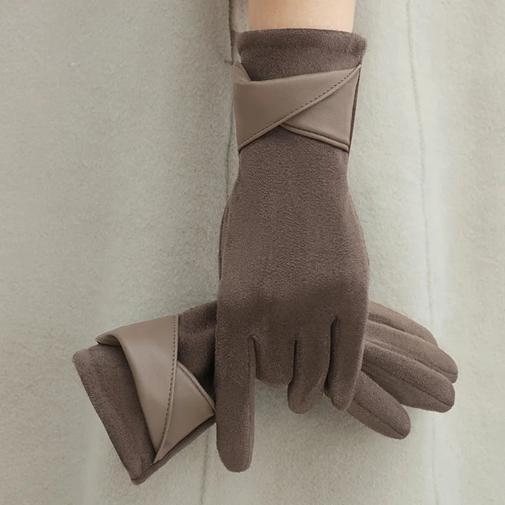 Elegant Suede Gloves by Madam