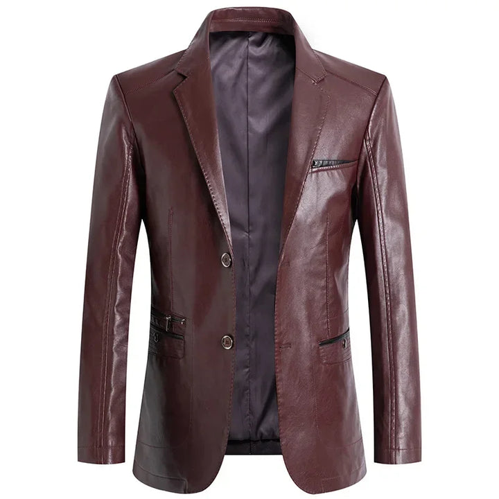 Luxurious Leather Blazer by RICHY