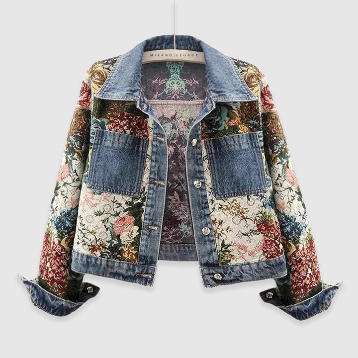 Blossom Denim Jacket by Sofia Amoretti