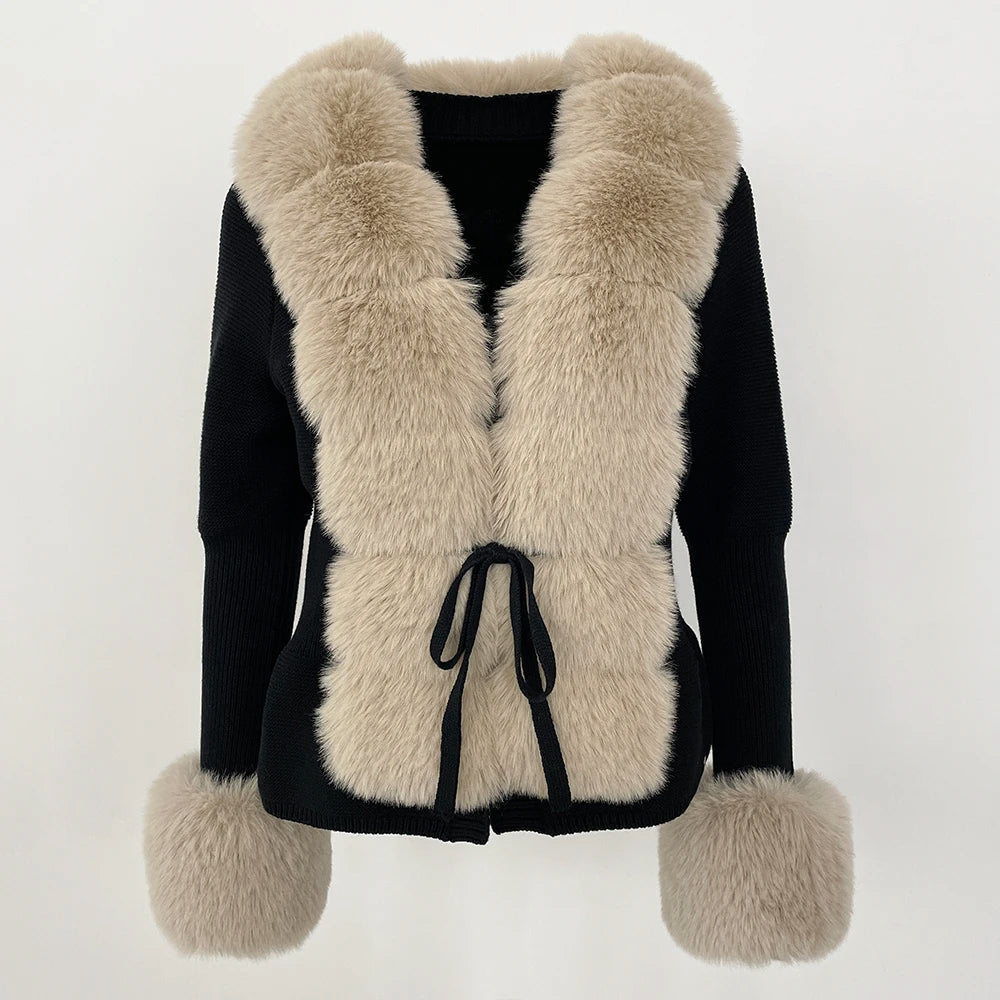 Sofia Amoretti Luxe Avalanche Fur Cardigan