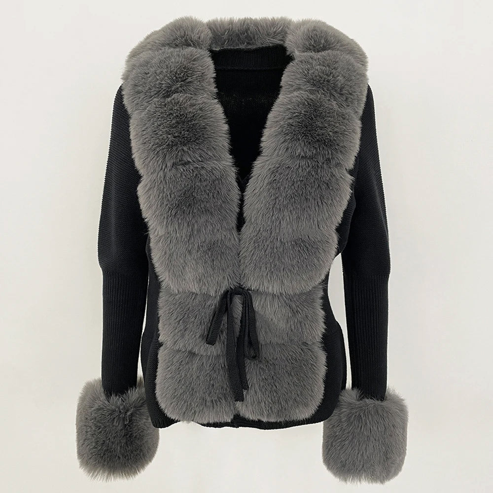 Sofia Amoretti Luxe Avalanche Fur Cardigan