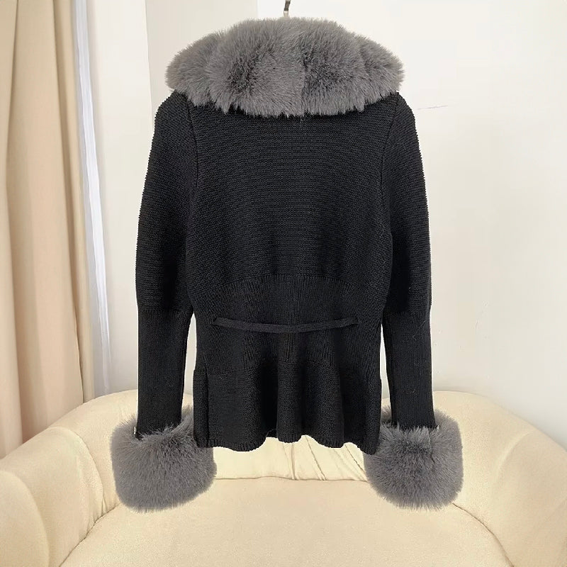 Sofia Amoretti Luxe Avalanche Fur Cardigan