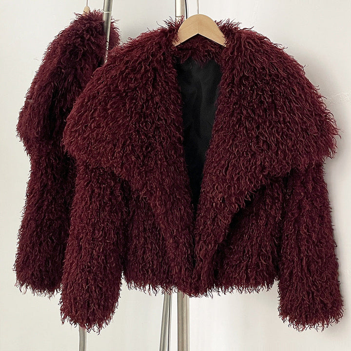 Sofia Amoretti Plush Curl Faux Fur Jacket