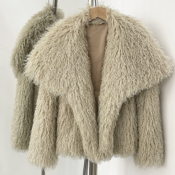 Sofia Amoretti Plush Curl Faux Fur Jacket